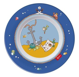 Melamin lifestyle talíř SAMMY SAMOA pirát (21,5 cm) sigikid