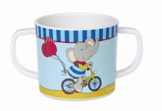 Melamin baby hrníček se silikonem LOLO LOMBARDO -  NOVÝ DESIGN  (7,5 cm)  sigikid