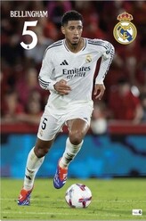 Plakát, Obraz - Real Madrid - 2024/2025 Bellingham, 61 × 91.5 cm