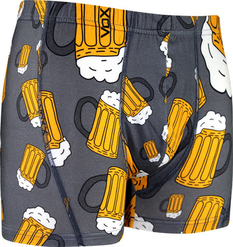Pánské boxerky VoXX vícebarevné (Kevin-pivo/velké šedé) XL