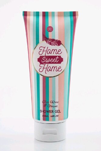 GEL sprchový 200 ml HOME SWEET HOME ozdobná tuba vůně: čajová růže ACCENTRA