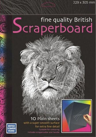 Prázdná škrabací folie se škrabáky 5 ks