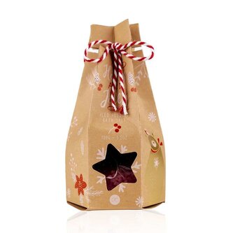 SŮL do koupele 100g HOLLY JOLLY v dárkovém papírovém pytlíku.  ACCENTRA