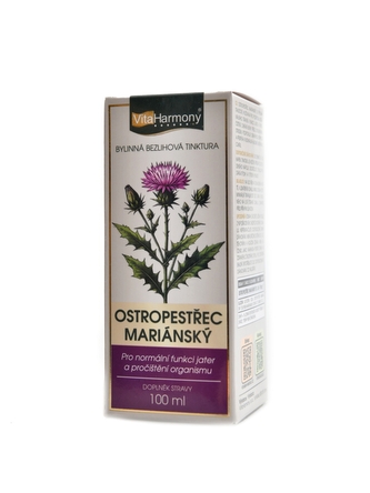 VitaHarmony - Tinktura Ostropestřec mariánský 100 ml silybum marianum