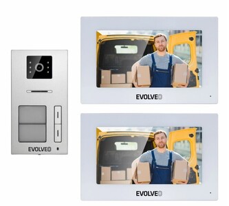 EVOLVEO DoorPhone AP2-2 drátový videotelefon pro dva byty s apli EVOLVEO DoorPhone AP2-2 drátový videotelefon pro dva byty s apli