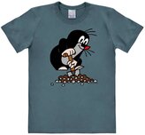 Pánské tričko Krteček: Rýč a kopec (3XL) modrá bavlna