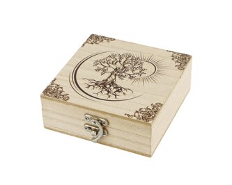 Dřevěná šperkovnice se stromem života malá