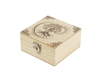 Dřevěná šperkovnice se stromem života střední