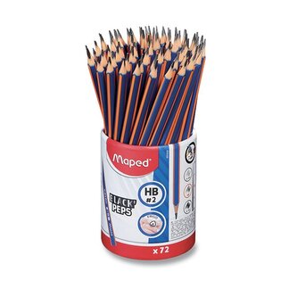 Grafitová tužka Maped Black'Peps Navy tvrdost HB, stojánek 72 ks
