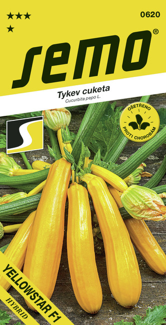 Tykev cuketa - Yellowstar F1 žlutá 1,3g