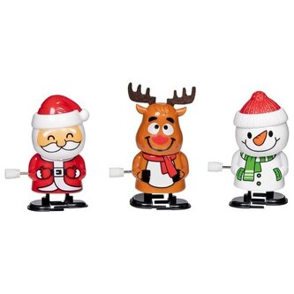 Nakręcane Świąteczne 3 figurki Goki