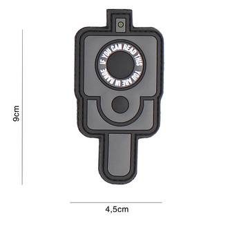 Gumová nášivka 101 Inc In Range - šedá