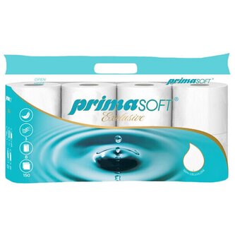 PrimaSoft Exclusive Toaletní papír 3 vrstvý, 8 ks