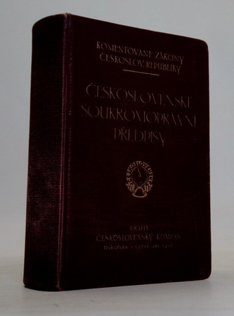 Československé soukromoprávní předpisy pojící se k čsl. zákoníku občanskému