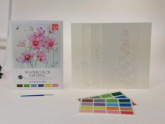 Kolorowanka wodna Kwiaty