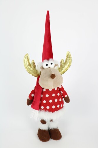 Vánoční sob SWETIE 58 cm červený 