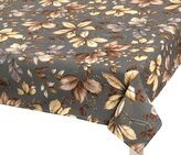 Ubrus EMA - Listí šedá, béžová, hnědá - 70x70 cm