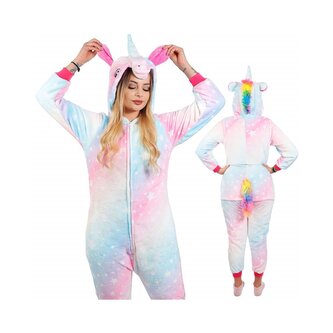 Pyžamo Kigurumi Jednorožec barevné, vel. M PRINGOS