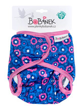 Bobánek Svrchní kalhotky suchý zip - Modré květiny