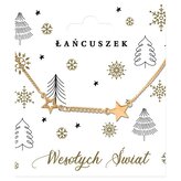 Łańcuszek świąteczny Gwiazdki