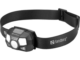 Sandberg Headlamp 5in1 Recharge Sensor, čelovka s pohybovým senzorem, černá