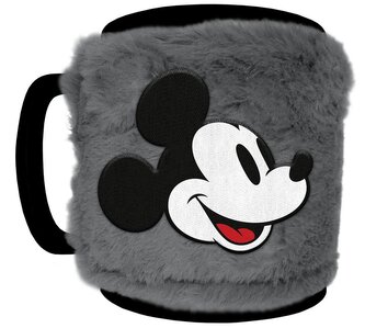 Keramický hrnek s chlupatým odnímatelným obalem Disney|Mickey Mouse: Úsměv (objem 440 ml)