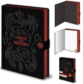 Poznámkový A5 blok Game Of Thrones|Hra o trůny|House Of Dragon|Rod draka: Ztrať draka (14,8 x 21 cm)
