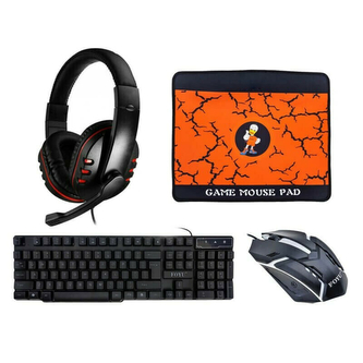 Herní set s klávesnicí, myší, podložkou a sluchátky