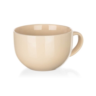 Hrnek keramika 800ml  JUMBO AMANDE béžová