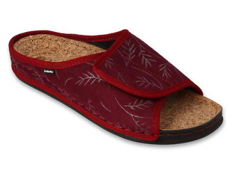 155D141 36 - dámské pantofle INBLU vínové,větvičky 155D141_39