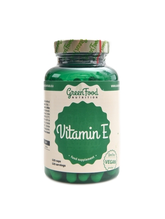 GreenFood nutrition - Vitamín E 120 kapslí