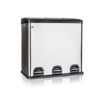 BRILANZ Koš recyklovací odpadkový nerezový SAVERY 60 l (3 x 20 l) BRILANZ Koš recyklovací odpadkový nerezový SAVERY 60 l (3 x 20 l)