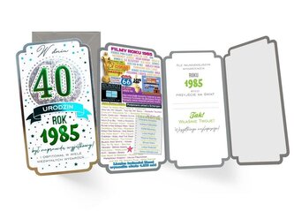 Karnet urodziny 40