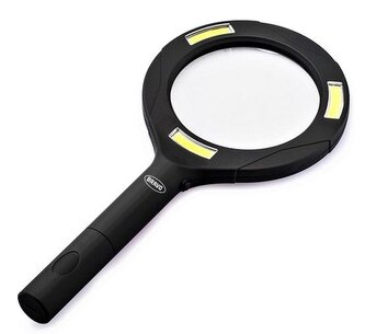 lupa s led podsvícením, 5x zoom B-4977, BRAVO
