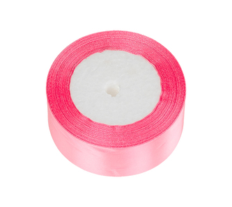 Stuha saténová - světle růžová - 40 mm/ 22,5 m