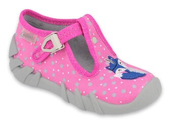 110P394 18 - dívčí bačkorky Befado růžové, liška 110P394_20