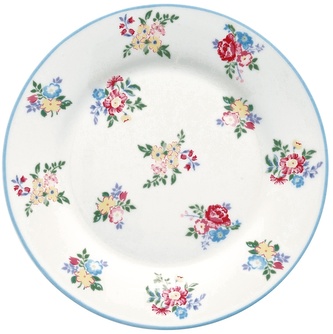 Porcelánový dezertní talíř Elena Petit White
