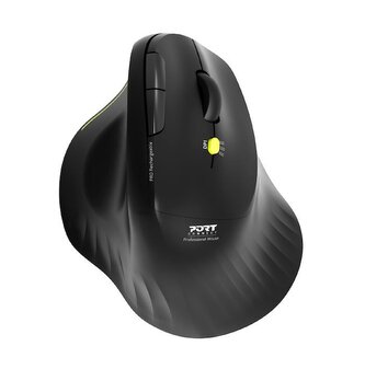 PORT CONNECT Ergo Soft COLLECTION, bezdrátová dobíjecí myš, USB-A/Bluetooth, 2.4GHz, 1600DPI, černá PORT CONNECT Ergo Soft COLLECTION, bezdrátová dobíjecí myš, USB-A/Bluetooth, 2.4GHz, 1600DPI, černá