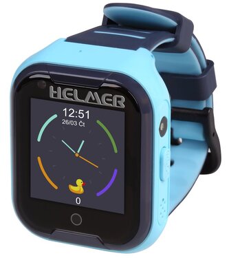 HELMER dětské hodinky LK 709 s GPS lokátorem/ dot. display/ 4G/ IP67/ nano SIM/ videohovor/ foto/ Android a iOS/ modré HELMER dětské hodinky LK 709 s GPS lokátorem/ dot. display/ 4G/ IP67/ nano SIM/ videohovor/ foto/ Android a iOS/ modré