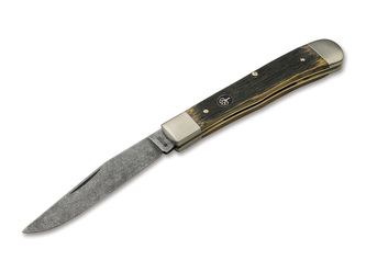 Böker 113004 TRAPPER SCHLOSS BURG vreckový zberateľský nôž 8,5 cm, dubové drevo