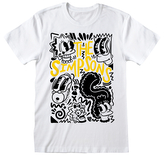 Pánské tričko The Simpsons|Simpsonovi: Graffiti (2XL) bílá bavlna