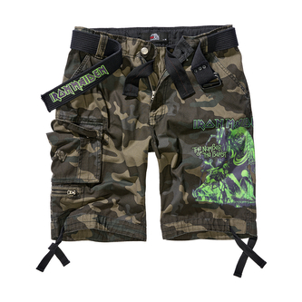 Kraťasy Brandit Savage Vintage Iron Maiden The Number of the Beast - darkcamo, M