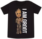 Dětské tričko Marvel|Guardians Of The Galaxy|Strážci galaxie: I Am Groot Profile (7-8 let) černá bavlna