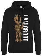 Pánská mikina Marvel|Guardians Of The Galaxy|Strážci galaxie: I Am Groot Profile (M) černá bavlna