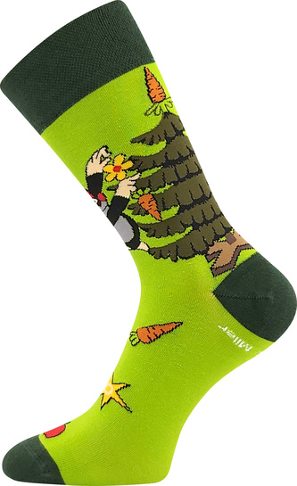 Boma® ponožky KR 211 zelená 2 43-46 (29-31) 3 páry