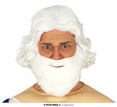Bílá paruka s vousy - Mikuláš/Santa set