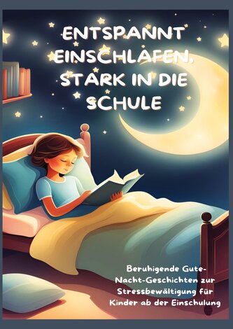 ENTSPANNT EINSCHLAFEN, STARK IN DIE SCHULE: Beruhigende Gute-Nacht-Geschichten und praktische Tipps zur Stressbewältigung für Ki