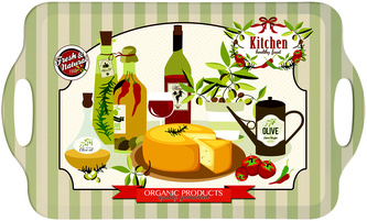 Plastový servírovací tác Kitchen velký