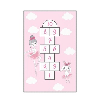 Dětský koberec Skákací panák 120x180 cm růžový