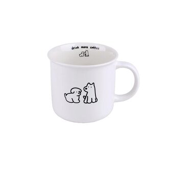 HRNEK PEJSEK, KERAMIKA 380 ML BÍLÁ